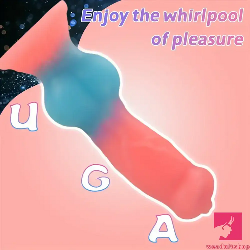 7.08in 7.48in 9.44in 10.23in 13in Silicone Soft Big Glowing Dog Penis Dildo