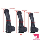 8.26in 9.45in 11.02in Big Ebony Realistic Silicone Soft Dildo Love Toy