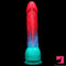 9.05in Big Smart Heating Thrusting Vibrating Remote Auto Dildo