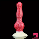 8.03in Fantasy Big Dog Knot Silicone Soft Dildo For G-Spot Orgasm