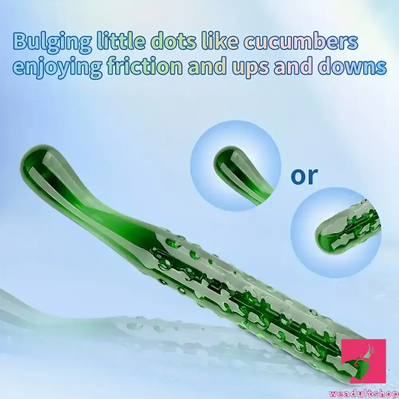 6.2in 7.5in 7.7in Multiple Colors Fruit Vegetable Crystal Glass Anal Dildo