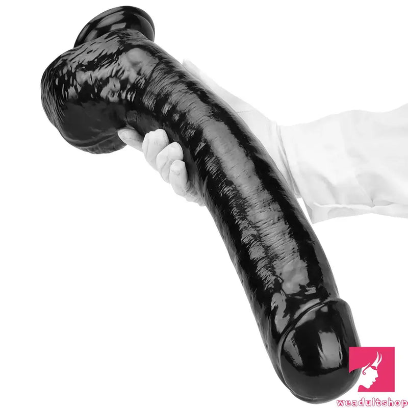 15.74in Extra Big Long Black Dildo Real BDSM Sex Toy For G spot Anus