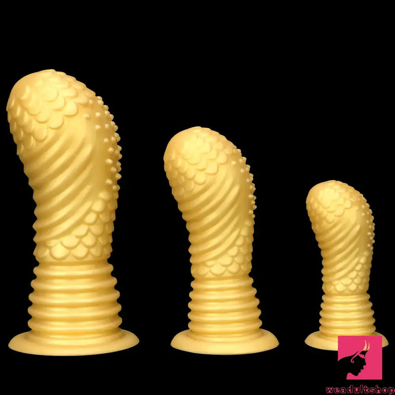 6.1in 8.46in 10.43in Soft Real Silicone Thick Fantasy Butt Plug Dildo