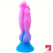 9.44in Colorful Silicone Flexible Fantasy Dog Dildo For BDSM Anal Sex