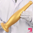 6.7in 11.41in Gold Beer Bottle Silicone Soft Big Real Butt Plug Dildo