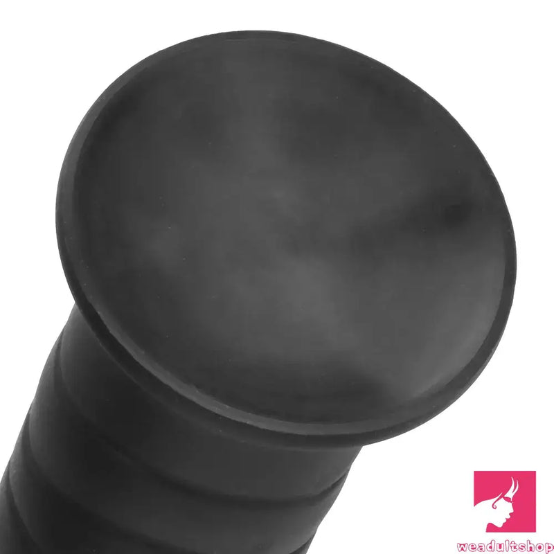 14.37in Fantasy Long Big Silicone Soft Black Dildo Anal Plug For Anus