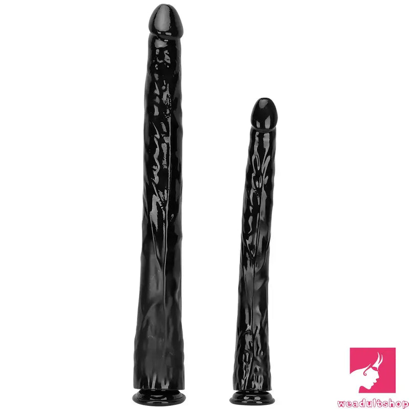 18.11in 22.83in Super Big Long Black Dildo BDSM Sex Toy For Anal Clit