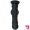 8.07in Black Fantasy Double Layer Silicone Soft Scale Caterpillar Dildo