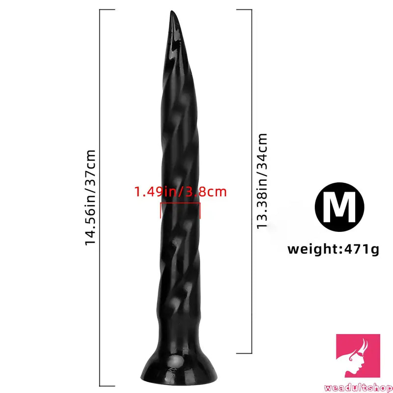 11.41in 14.56in 17.71in Super Huge Long Thick Sharp Butt Plug Dildo