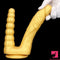 8.07in Silicone Big Soft Dildo Double Heads Dildo Butt Plug Anal Beads