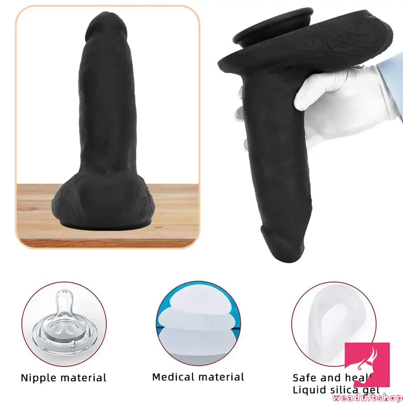 9.25in 10.23in Premium Soft Liquid Silicone Big Real Dildo For Female