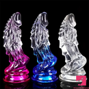 8.66in Clear Huge Spiked Monster Fantasy Dildo For Women Love Adult