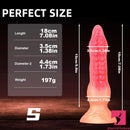 7.08in 9.06in 10.24in 11.81in Octopus Tentacle Odd Silicone Flexible Dildo