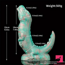 8.66in Fantasy Animal Dinosaur Monster Silicone Thick Soft Dildo For Sex