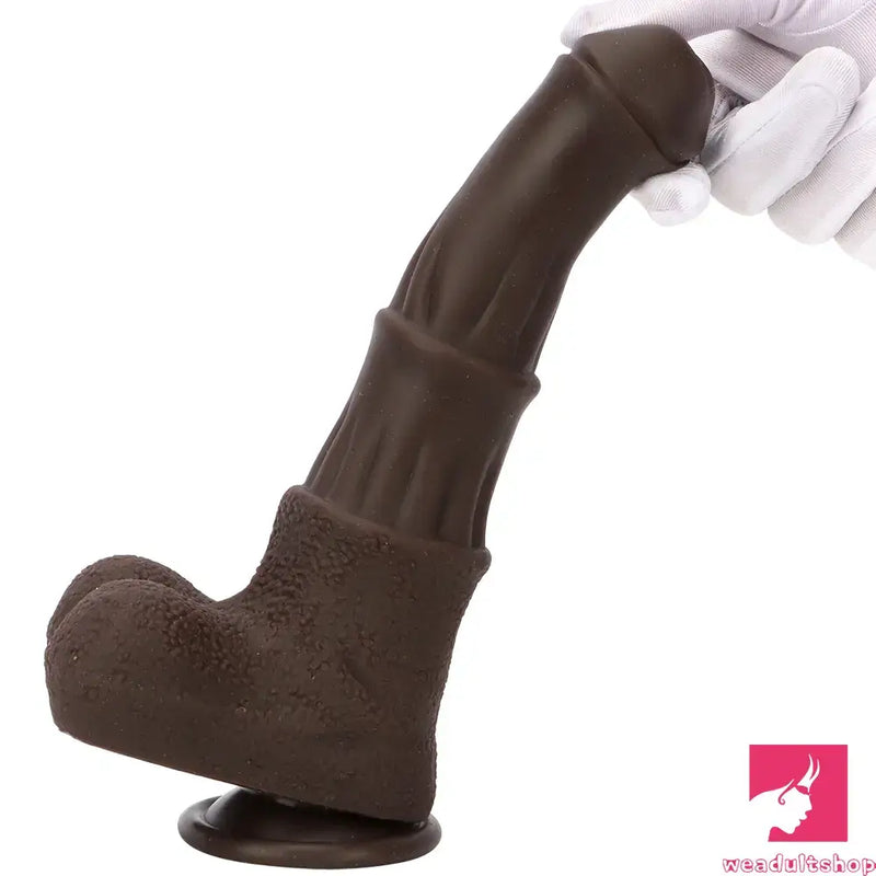 9.05in 4in1 Heating Thrusting Vibrating Rotation Remote Horse Cock Dildo