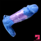 Multiple Lengths Fantasy Silicone Soft Cock Sleeve With Anti-drop Ring