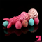 7.99in Silicone Soft Big Knot Alien Ovipositor Dildo For Female Lay Eggs