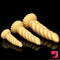 5.51in 7.87in 10.23in Gold Silicone Soft Fantasy Dildo For Anal Sex