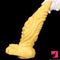 14.56in Premium Gold Liquid Large Soft Long Fantasy Silicone Real Dildo