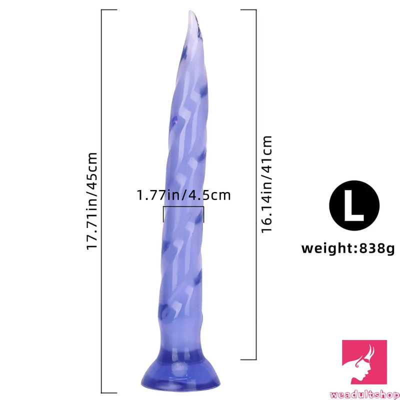 11.41in 14.56in 17.71in Super Huge Long Thick Sharp Butt Plug Dildo