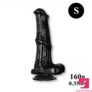 6.6in 7.8in 8.6in 9.8in Clear Black Horse Cock Dildo For Anus Vagina