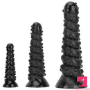 7.48in 11.22in 15in Huge Black Spiral Animal Octopus Dildo Butt Plug