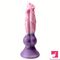 9.44in Colorful Silicone Flexible Fantasy Dog Dildo For BDSM Anal Sex