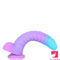 8.15in 9.06in Mixed Color Silicone Gradient Big Soft Odd Dildo Adult Toy