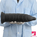 14.37in Fantasy Long Big Silicone Soft Black Dildo Anal Plug For Anus