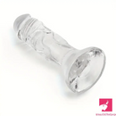 4.7in Clear Small Jelly Penis Dildo For G-Spot Vaginal Sex Stimulation