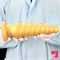 10.63in Soft Silicone Big Gold Butt Plug Dildo For Anal Expansion Orgasm