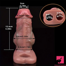 5.3in Lifelike Silicone Soft Dildo Sleeve With Big Knot Cock Extender