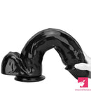 14.37in Large Thick Black Dildo For Anal Vaginal Expansion With Balls