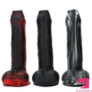 8.46in Large Uncut Silicone Soft Mixed Color Dildo For Women Sex Toy