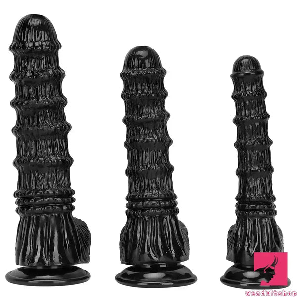 9.25in 9.64in 11.02in Big Thick Black Dildo BDSM Horse Penis Love Toy