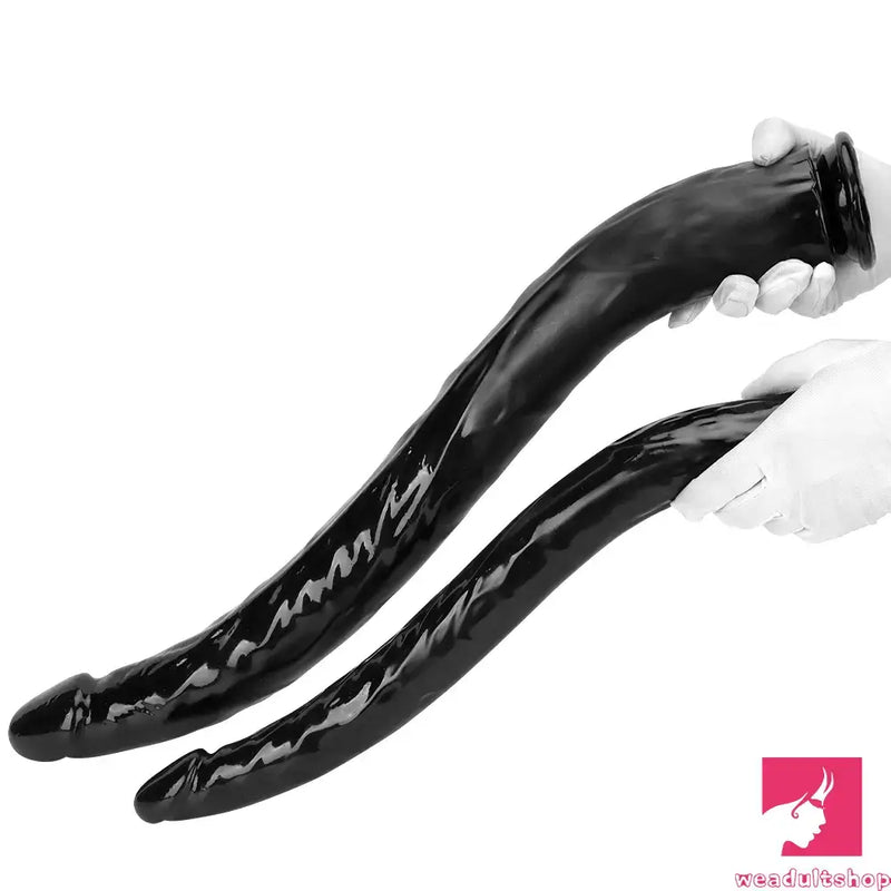 18.11in 22.83in Super Big Long Black Dildo BDSM Sex Toy For Anal Clit