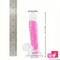 7.08in 8.07in TPE Double Layer Glow-in-the-dark Realistic Clear Dildo