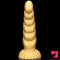 5.51in 7.87in 10.23in Gold Silicone Soft Fantasy Dildo For Anal Sex