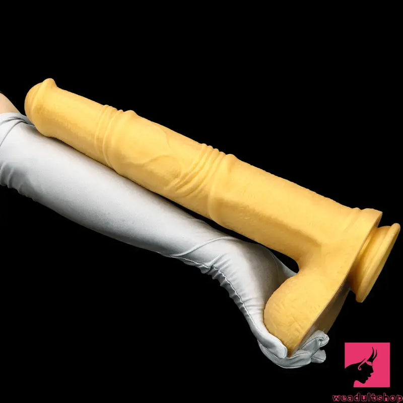 16.14in Super Long Silicone Huge Soft Animal Horse Cock Male Dildo