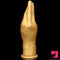 6.3in 8.66in 11.02in Gold Hands Silicone Soft Big Dildo For Fisting Toy