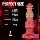 6.69in 7.48in 9.06in Silicone Fantasy Animal Dog Soft Cock Dildo