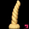 5.51in 7.87in 10.23in Gold Silicone Soft Fantasy Dildo For Anal Sex