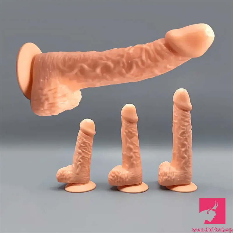 5.31in 6.29in 7.48 Realistic Female Male Flesh Like Dildo Sex Toy