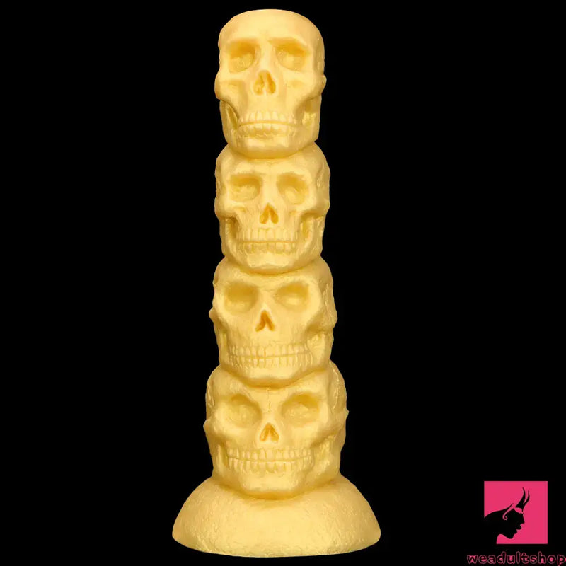 14.37in Nice Large Soft Long Fantasy Silicone Scary Skull Dildo