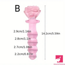 5.4in 5.7in Clear Elegant Unisex Glass Crystal Dildo For Female Sex