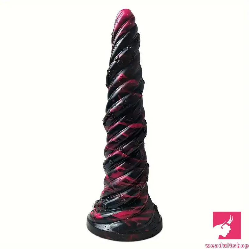 9.8in Fantasy Spiral Cock Dildo Butt Plug For Women G Spot Love Sex