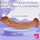 13.6in Soft Realistic Silicone Big Long Dildo For G Spot Women Sex