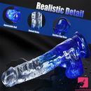 5.9in 7in 7.9in Gradient Color Clear Jelly Real Cock Dildo For Anal Sex