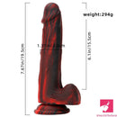 7.67in Premium Silicone Soft Mixed Color Dildo For Anus Vagina