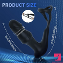 6.18in Unisex Soft Silicone Thrusting Vibrating Wiggling Auto Sex Dildo